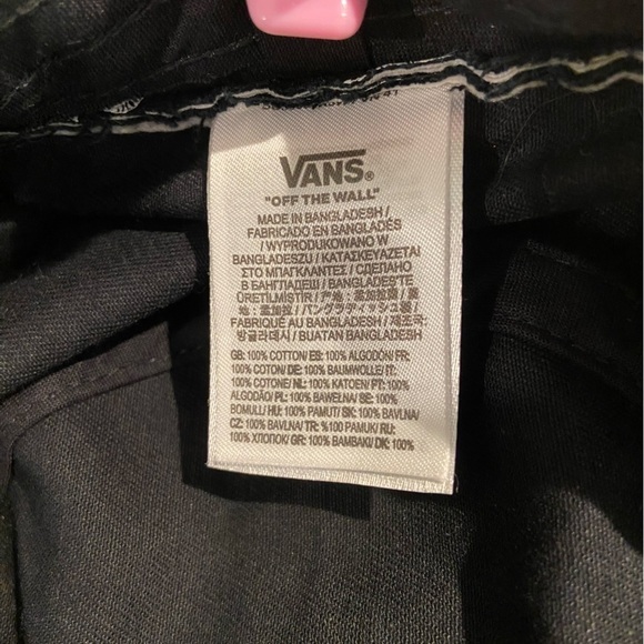 Vans Off The Wall Black And White Bucket Hat Skater Hat - Picture 11 of 15